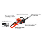 ECHO HC-2020 Βενζινοκίνητο μπορντουροψάλιδο 21.2cc με μήκος λεπίδας 54cm & διάμετρο κοπής 35mm