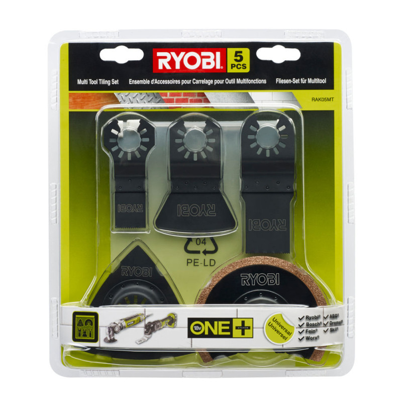 RYOBI RAK05MT Multi tool set 5 τεμαχίων