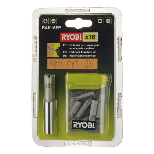 RYOBI RAK16FP Σετ μύτες 16 τεμαχίων 25mm