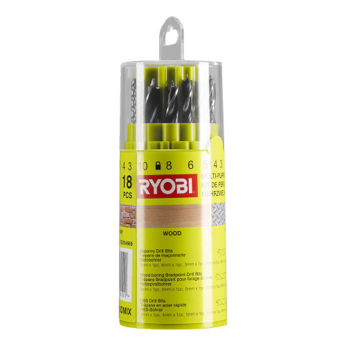 RYOBI RAK18DMIX Σετ διάτρησης πολλαπλών χρήσεων 18 τεμαχίων