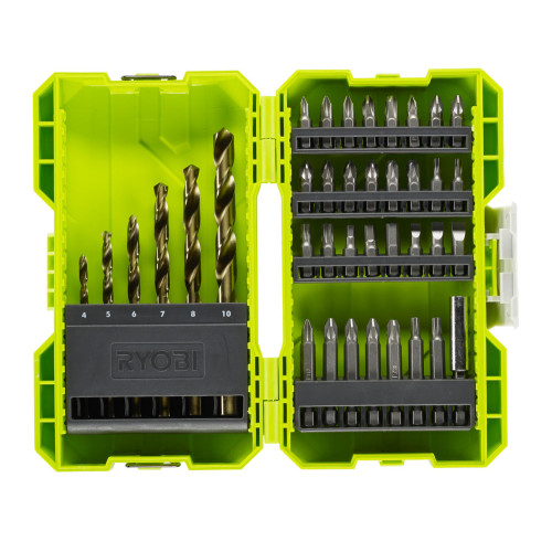 RYOBI RAK38SDD Σετ μύτες & τρυπάνια 38 τεμαχίων