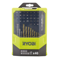RYOBI RAK46MIX Σετ μύτες & τρυπάνια 46 τεμαχίων